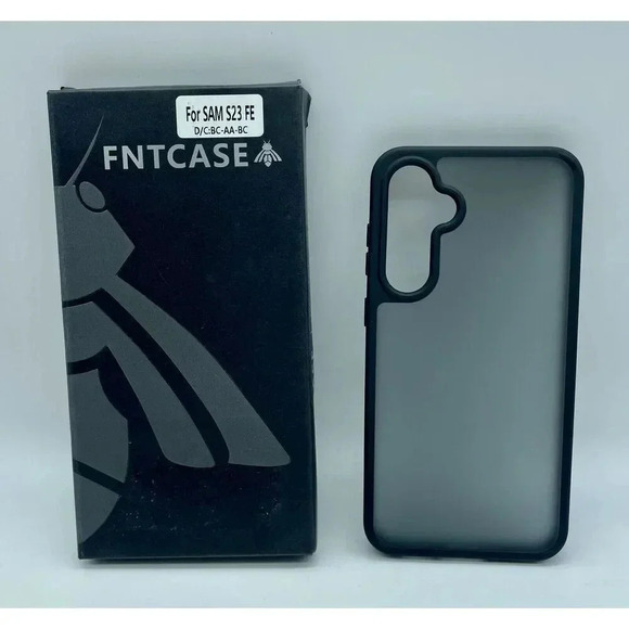 Black‎ Translucent Back Case for Samsung Galaxy S23 FE Ultra 6.4” Military Grade - Picture 1 of 7